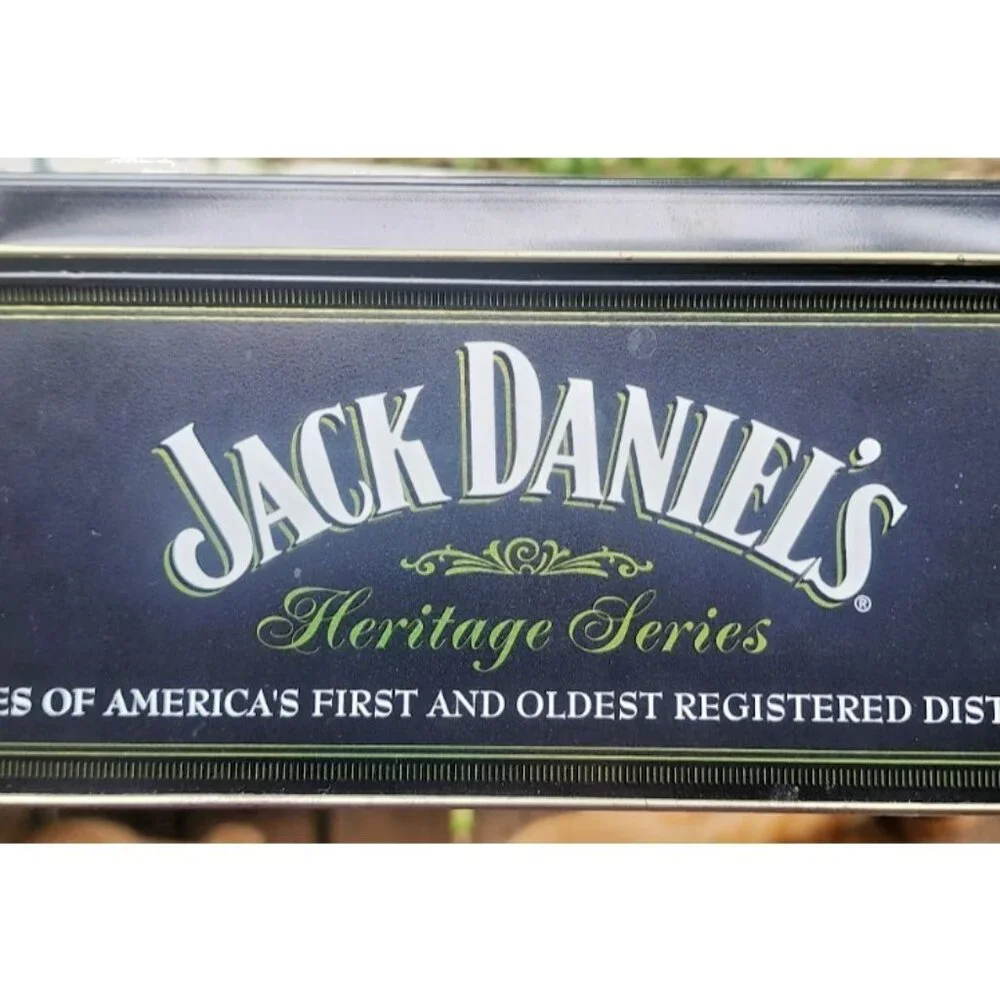 Vintage JACK DANIELS Tin box OLD No 7  WHISKEY HERITAGE‎ SERIES w/swizzle sticks